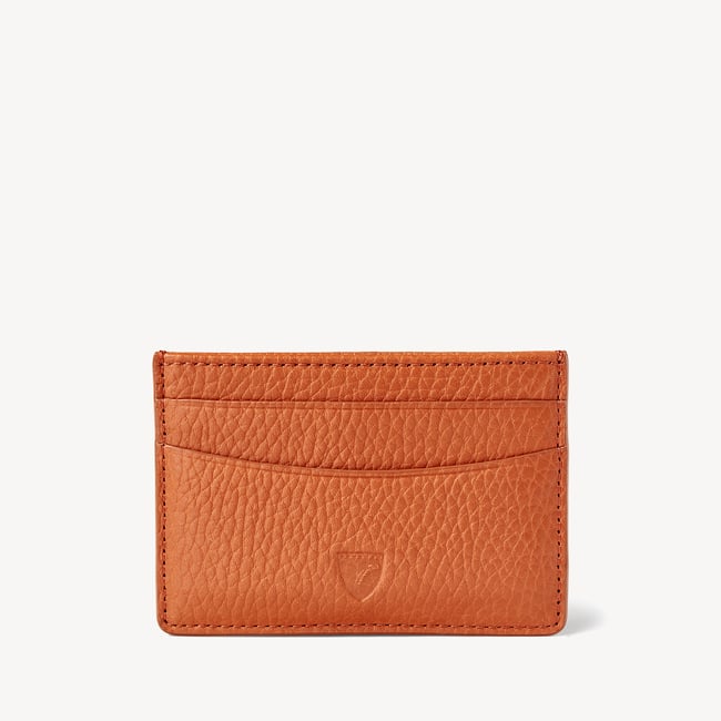 Slim Credit Card Holder Marmalade Pebble