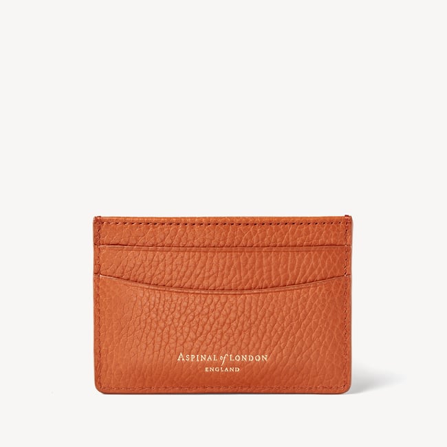Slim Credit Card Holder Marmalade Pebble