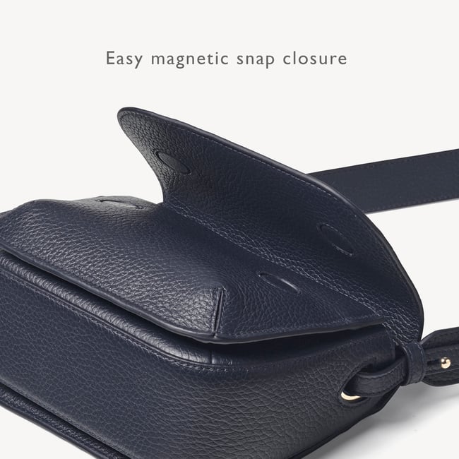 Ella Crossbody Navy Pebble