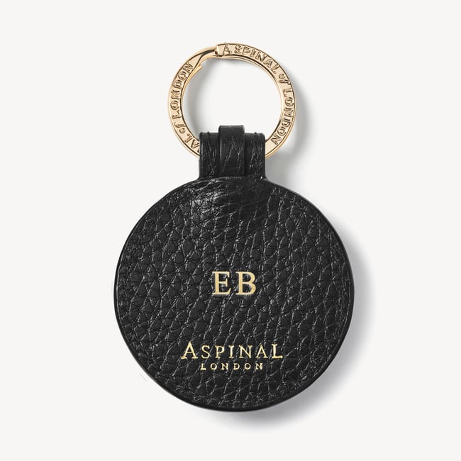 Bee Keyring Black Pebble