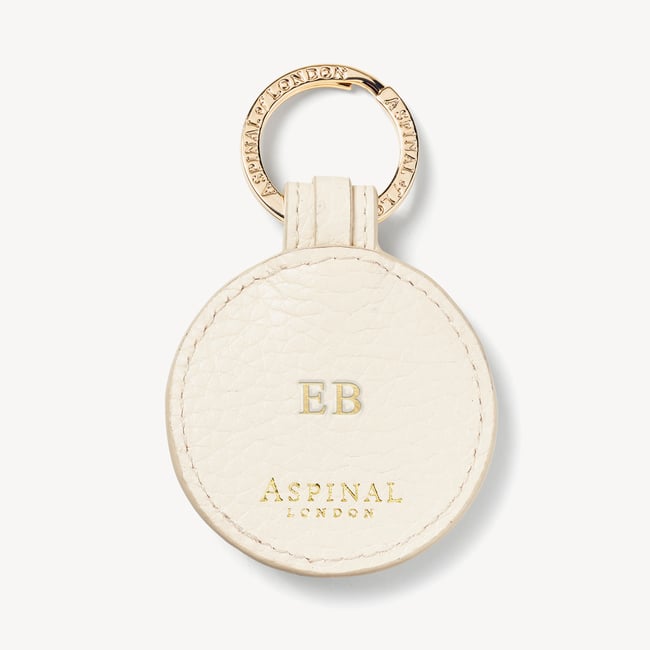 Bee Keyring Ivory Pebble