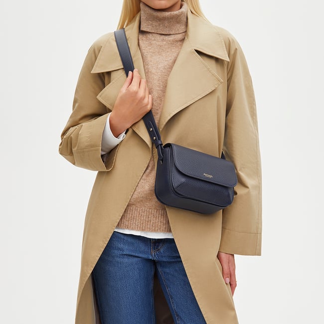 Ella Crossbody Navy Pebble