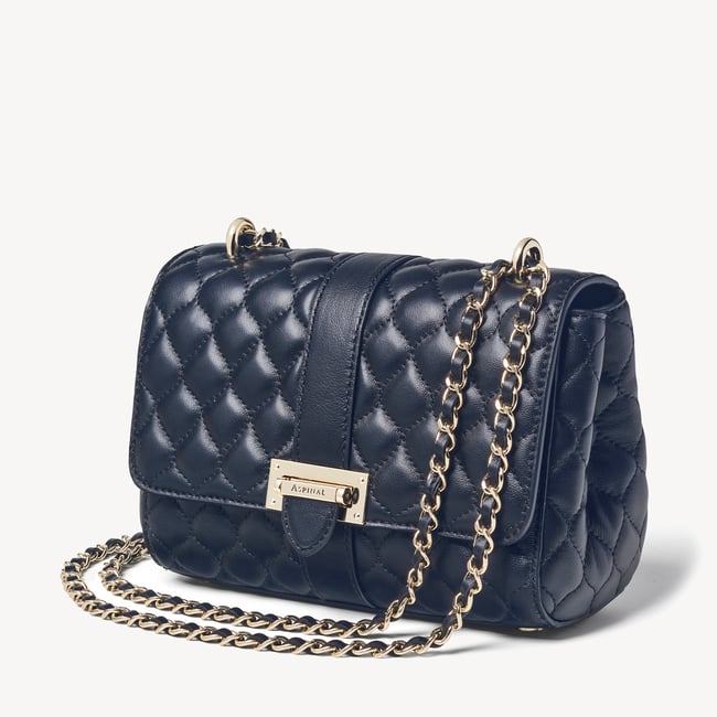 Lottie Navy Quilted Nappa