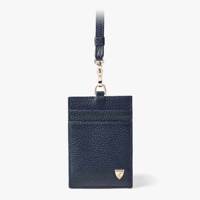 Lanyard ID & Card Holder Navy Pebble