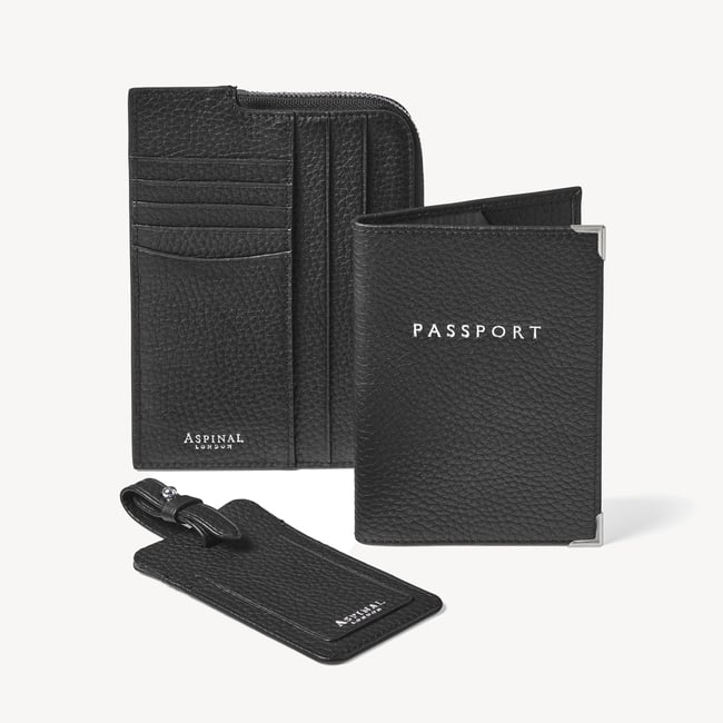 Zipped Travel Collection Black Pebble