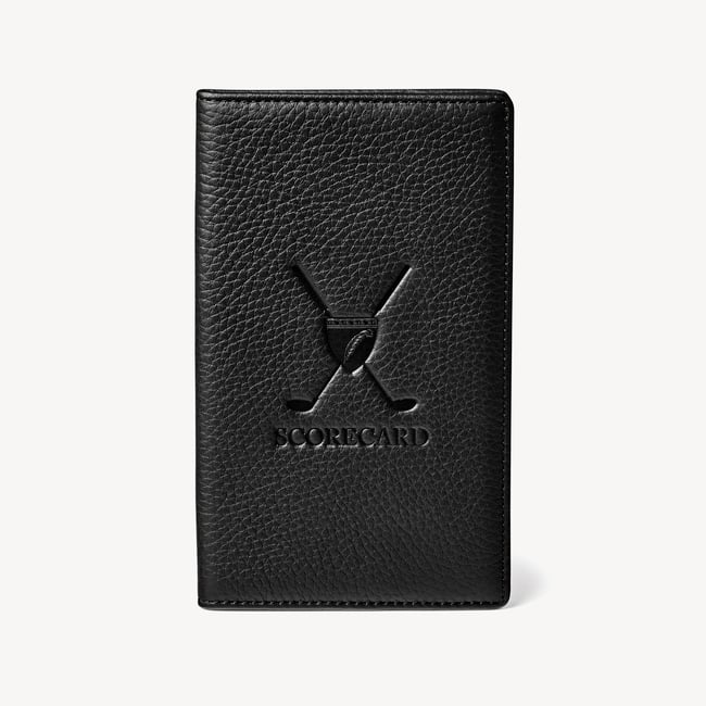 Golf Scorecard Holder Black Pebble