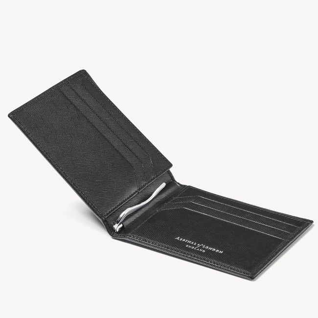 Billfold RFID Wallet Black Saffiano