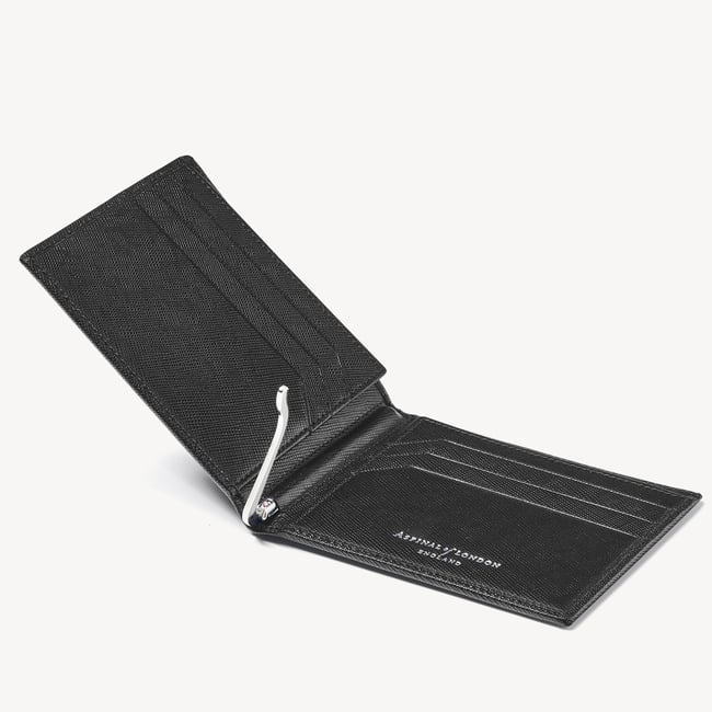 Billfold RFID Wallet Black Saffiano