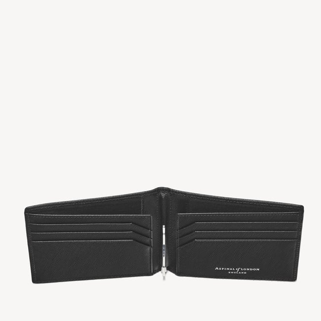 Billfold RFID Wallet Black Saffiano