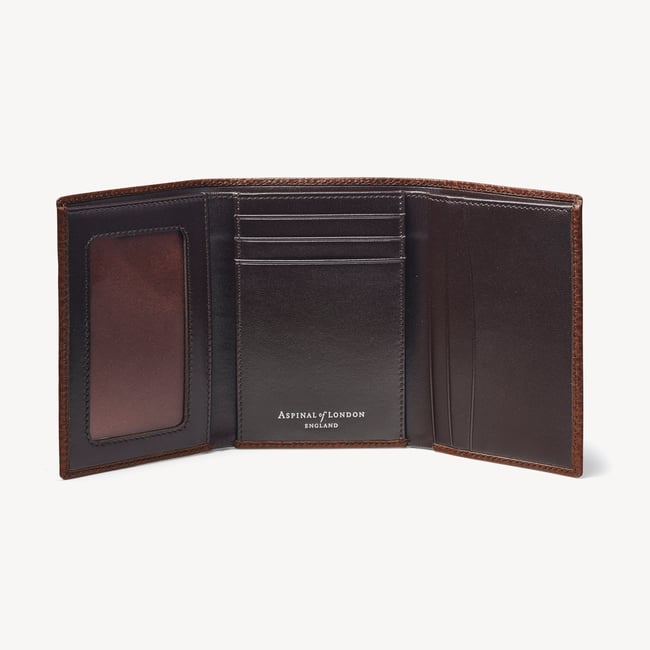 Trifold Wallet Tobacco Pebble