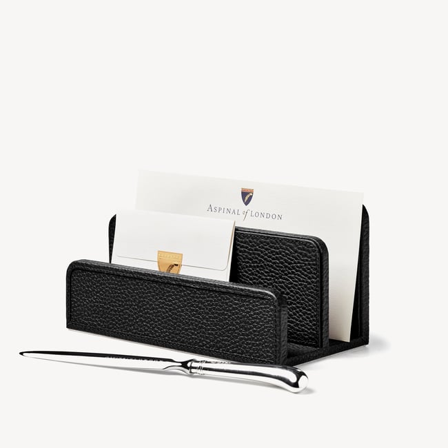 Letter Rack Black Pebble