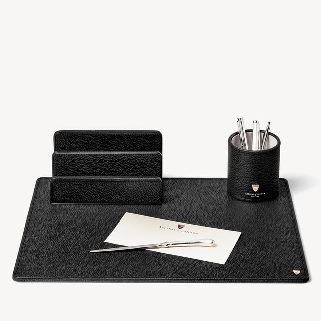 A3 Desk Pad Black Pebble
