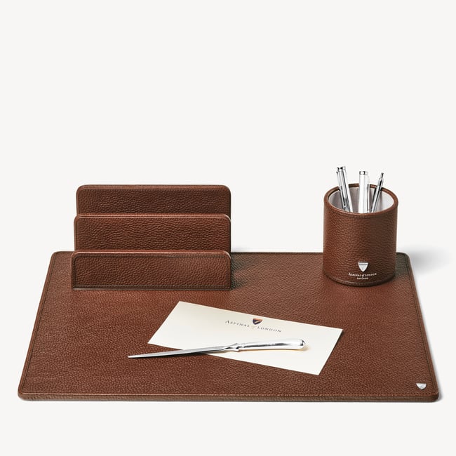 A3 Desk Pad Tobacco Pebble