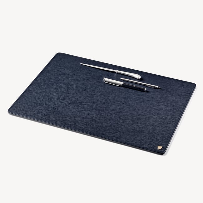 A3 Desk Pad Navy Pebble