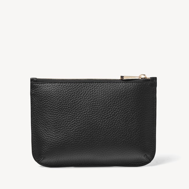 Medium Ella Pouch Black Pebble