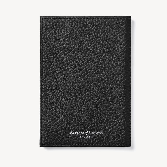 Passport Cover Black Pebble