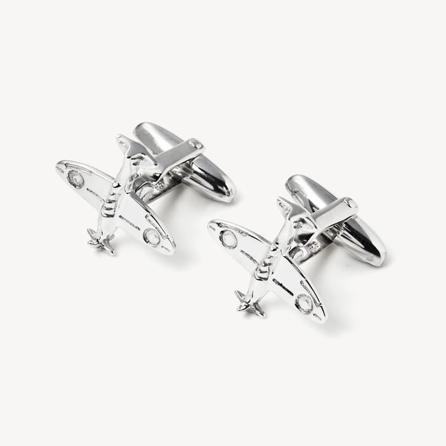 Sterling Silver Spitfire Cufflinks Sterling Silver 925