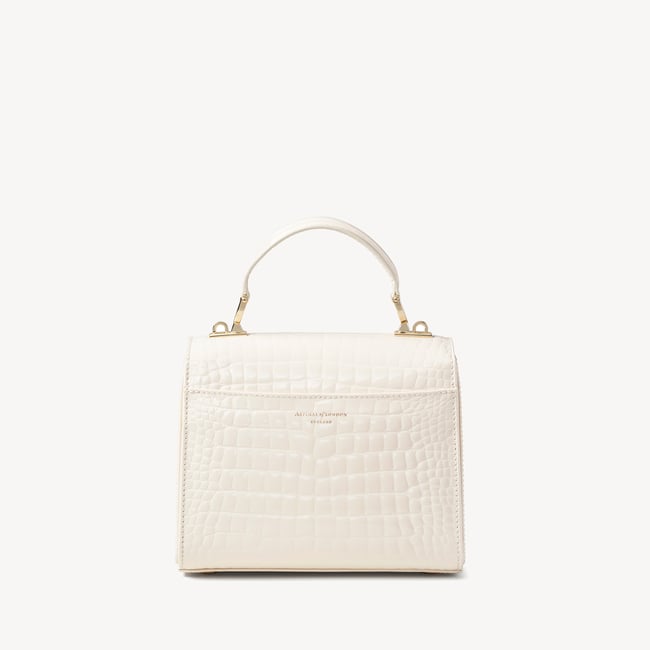 Midi Mayfair® Ivory Patent Croc