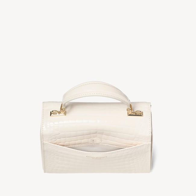 Midi Mayfair® Ivory Patent Croc