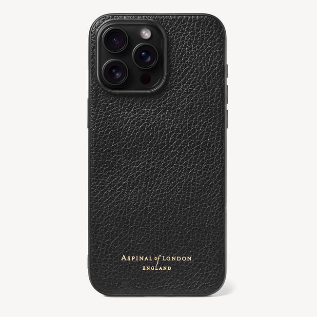 iPhone 15 Pro Max Case Black Pebble