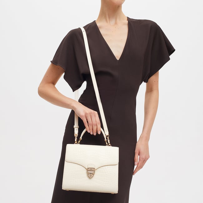 Mayfair® Ivory Patent Croc