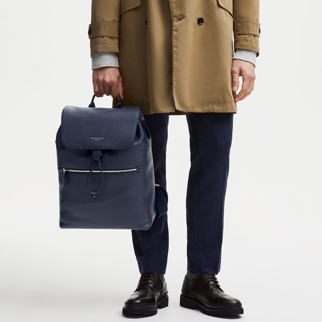 Reporter Backpack Navy Pebble