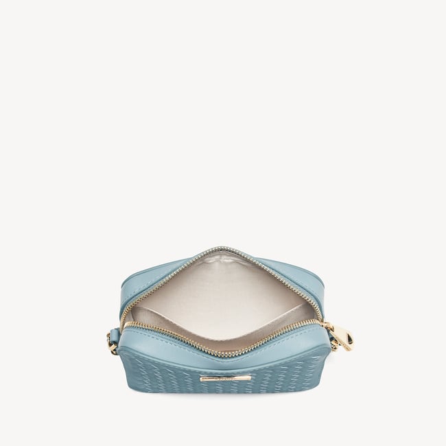 Milly Crossbody Cornflower Blue Woven Leather