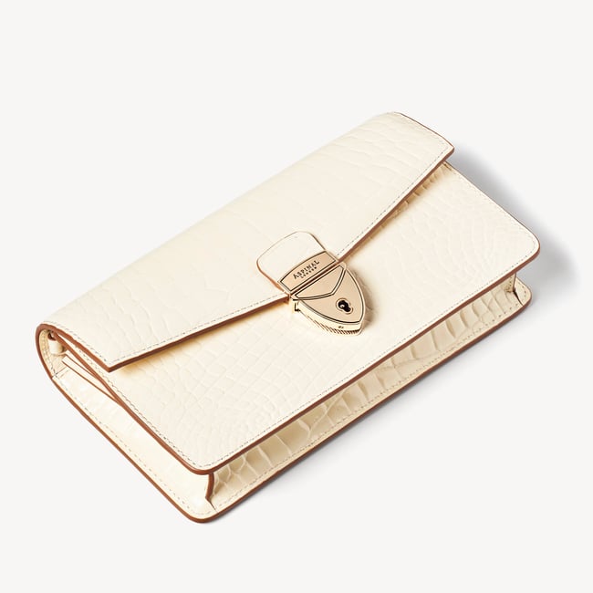 Mayfair® 2 Clutch Ivory Patent Croc