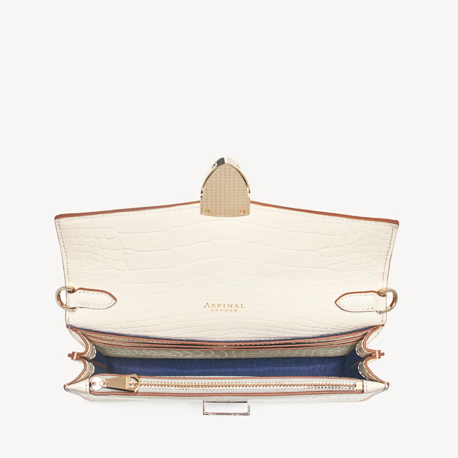Mayfair® 2 Clutch Ivory Patent Croc