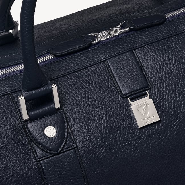 Boston Duffle Travel Bag Navy Pebble