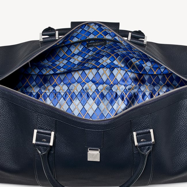 Boston Duffle Travel Bag Navy Pebble