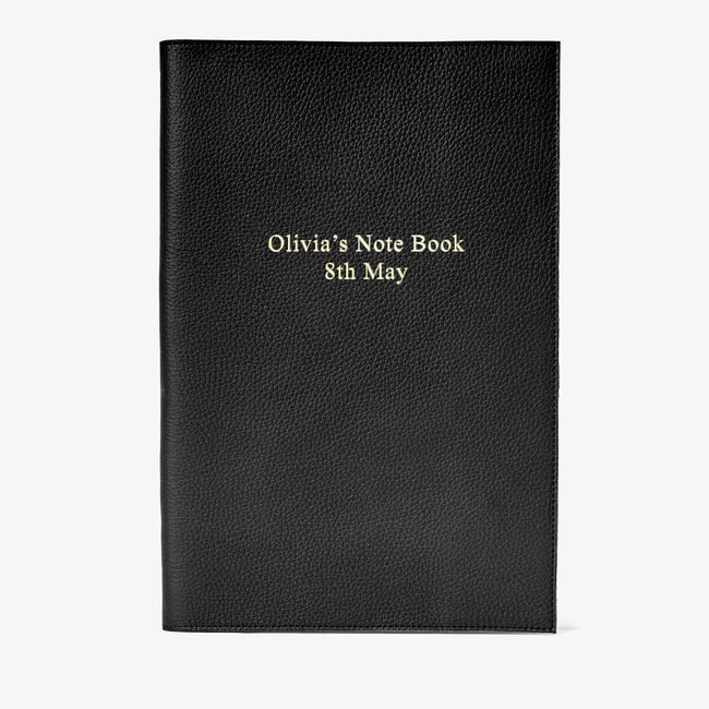 A4 Refillable Journal Black Pebble