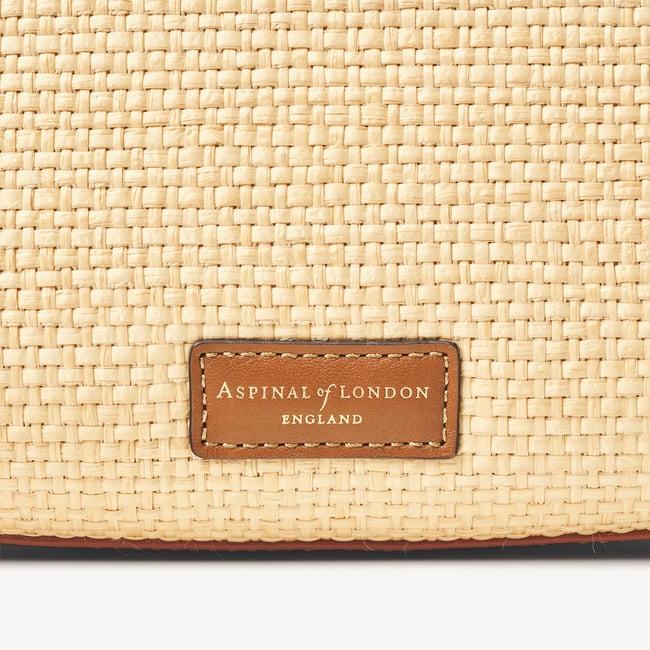 Midi Mayfair® Natural Raffia & Smooth Tan