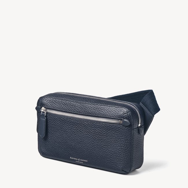 Reporter Compact Crossbody Navy Pebble