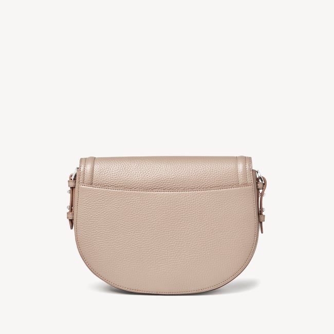 Stella Satchel Crossbody Soft Taupe Pebble