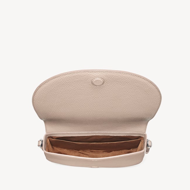 Stella Satchel Crossbody Soft Taupe Pebble