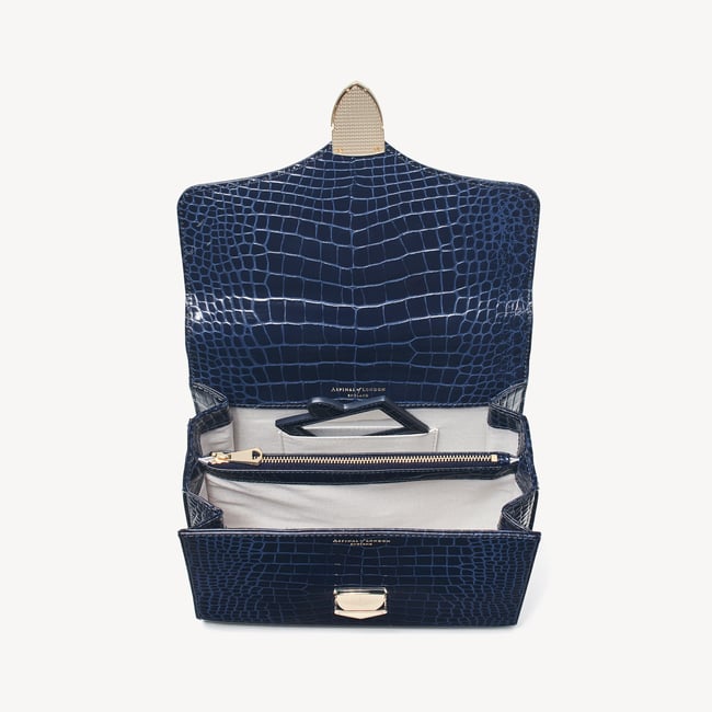 Mayfair® Midnight Blue Patent Croc