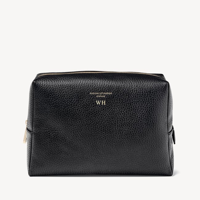 London Toiletry Bag Black Pebble