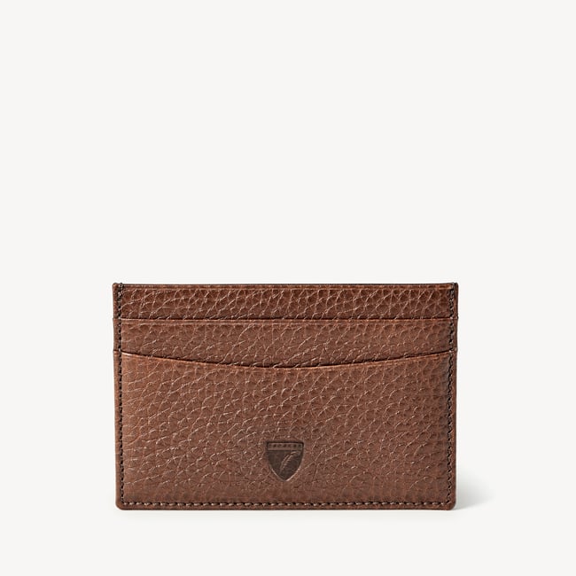 Slim Credit Card Holder Tobacco Pebble