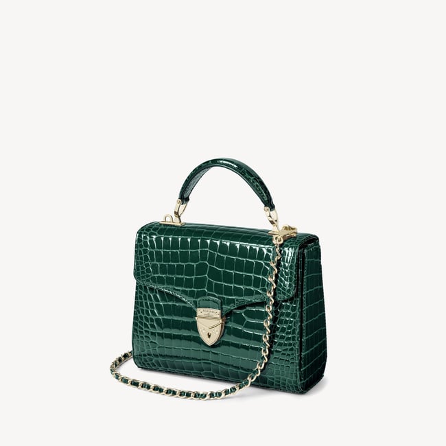 Midi Mayfair® Evergreen Patent Croc
