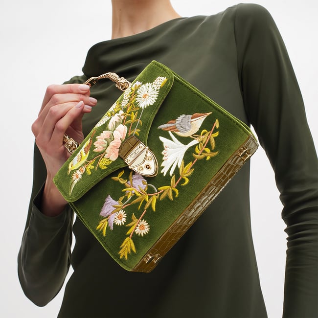 Midi Mayfair® Olive Velvet