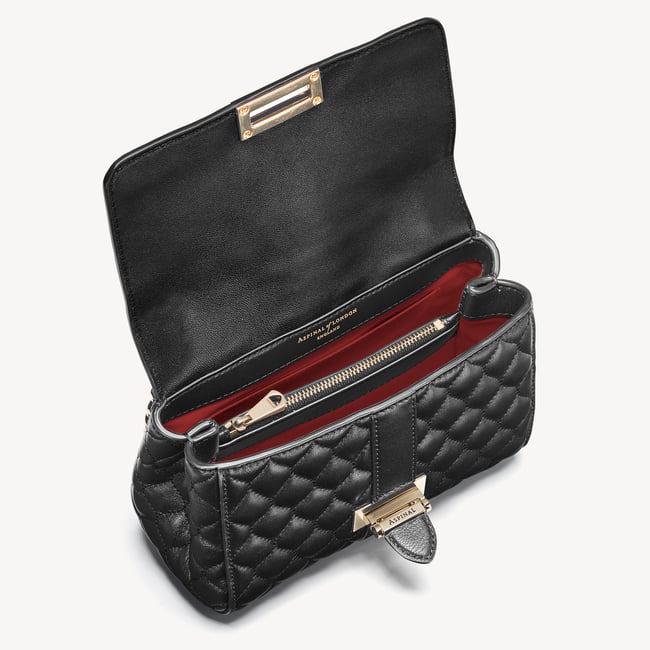 Lottie Black Quilted Nappa