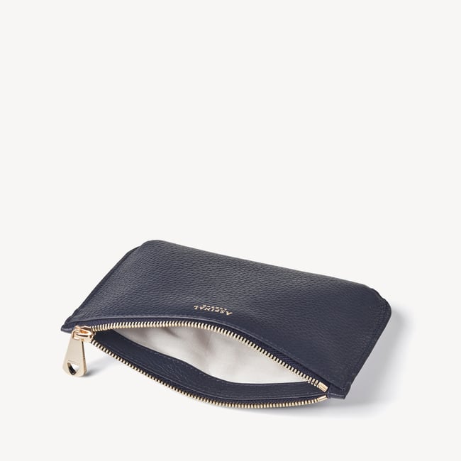 Medium Ella Pouch Navy Pebble