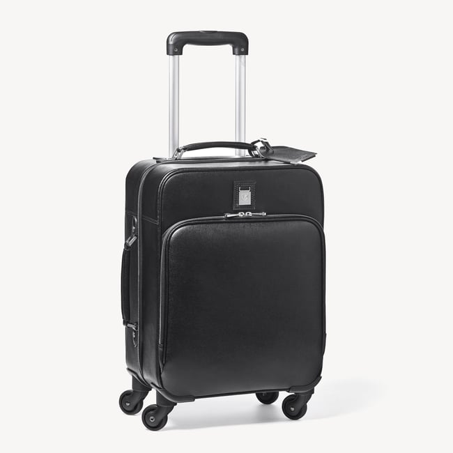Connaught Cabin Case Black Saffiano