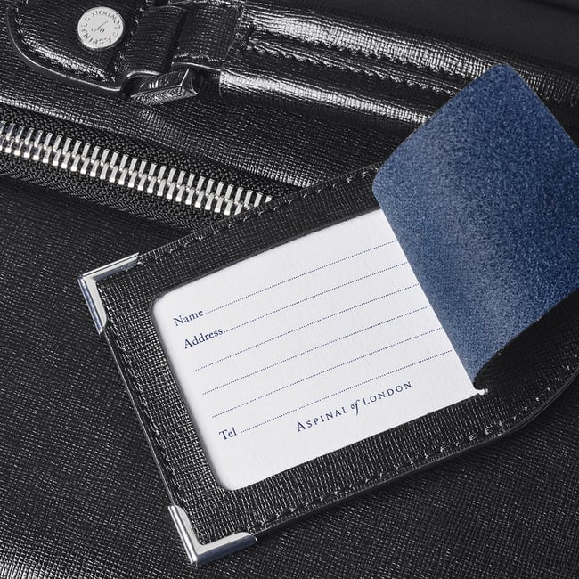 Connaught Cabin Case Black Saffiano