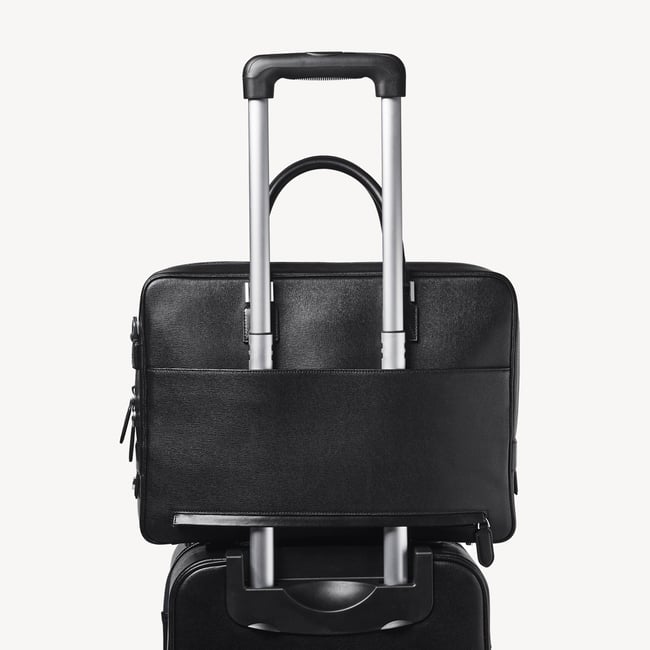 Connaught Cabin Case Black Saffiano