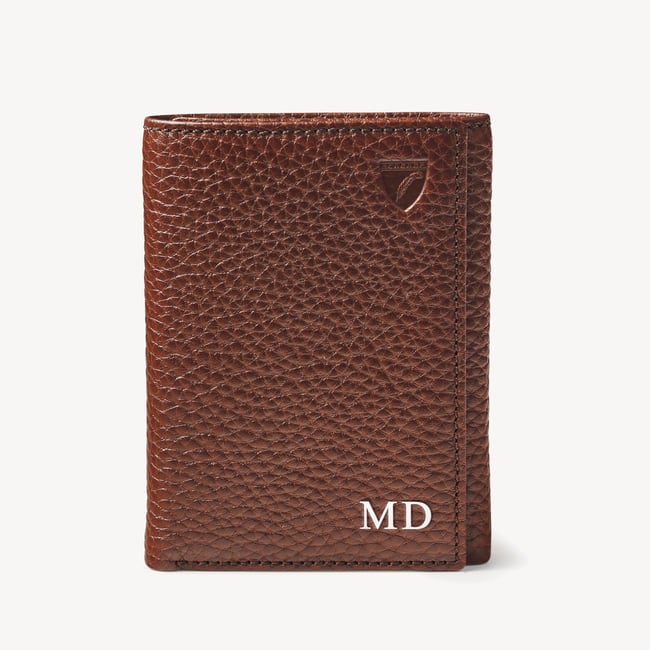Trifold Wallet Tobacco Pebble
