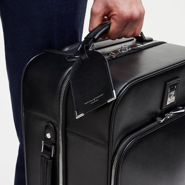 Connaught Cabin Case Black Saffiano