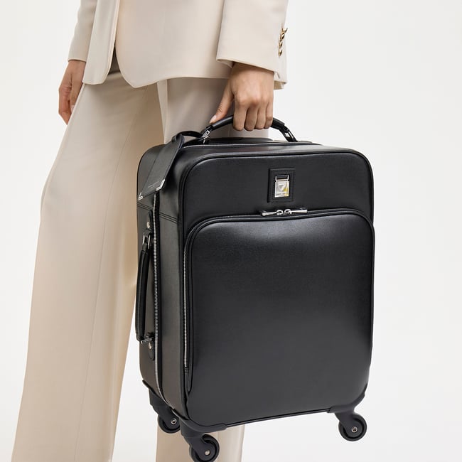 Connaught Cabin Case Black Saffiano