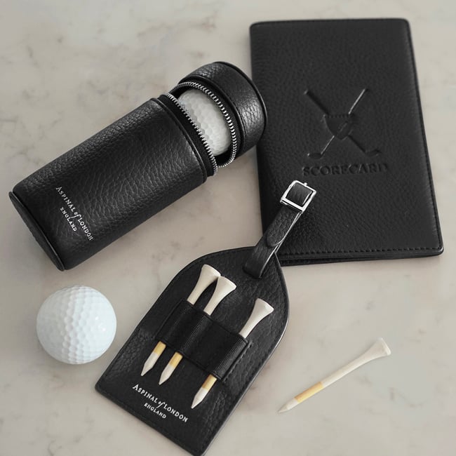 Golf Scorecard Holder Black Pebble